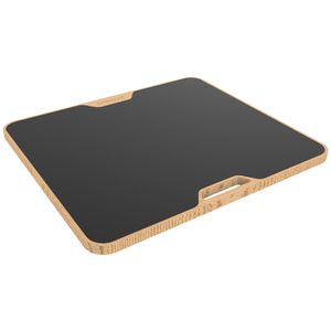 Unilux Balance-Board Balancy, aus Holz, 45 x 40 x 6,5 cm, schwarz/braun