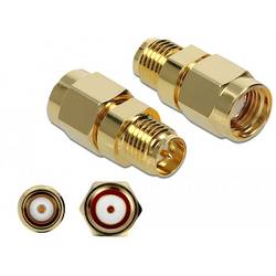 Delock 89977 89977 HF-Adapter RPSMA-Stecker - RPSMA-Buchse 0 mm 1 St.