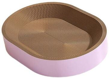 Uplift Essentials Ergonomic Oval Scratcher Lounge purple xl