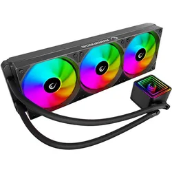 Rampage Chłodzenie wodne INFINITE V360 Czarne, CPU Wasserkühler, Schwarz