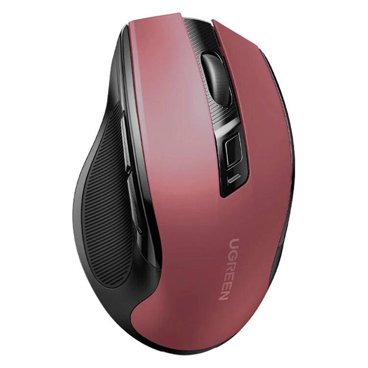Ugreen Mysz Bezprzewodowa mysz MU006 2.4 GHz + Bluetooth 5.0 (czerwona) (Kabellos) (1579257258)