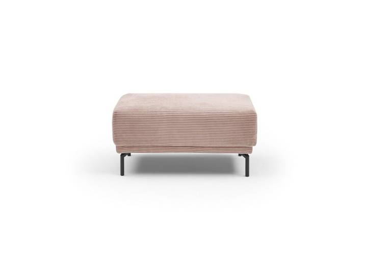 Trendstore Hania Fußhocker in Cord - Cord Zoom flamingo Modern