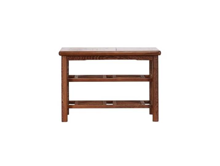 DIANXI Quadratischer Hocker aus Holz im chinesischen Stil, Schuhwechselhocker, Zuhause, Wohnzimmer, niedriger Entry Schuhhocker