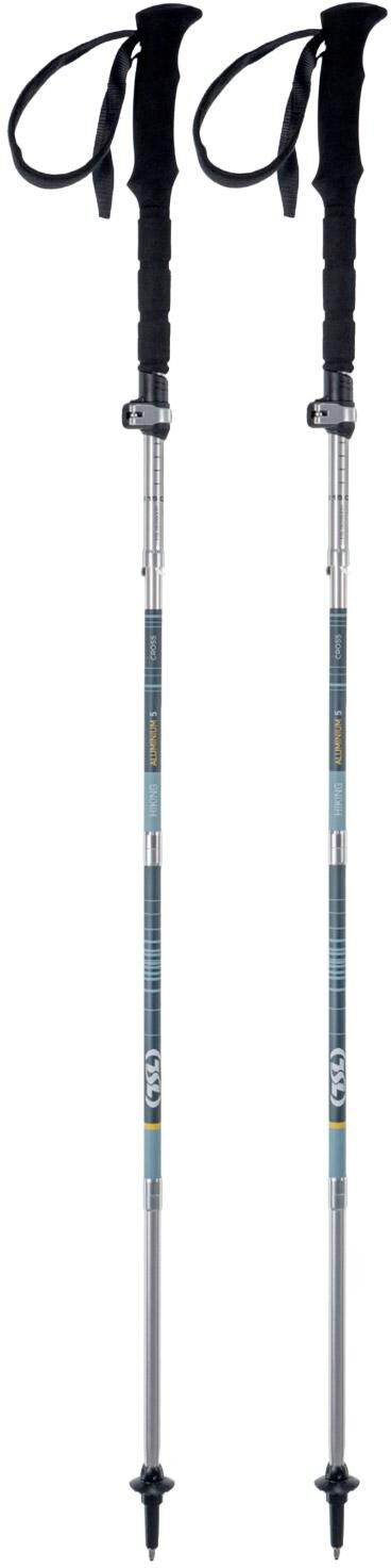 TSL  - Hiking Alu 5 Cross Twist Blue Grey - Bâtons de randonnée
