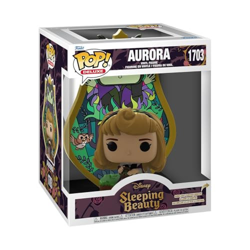 Funko POP! Deluxe Disney Doornroosje Aurora Glas in lood Vinyl Figuur, 9 cm
