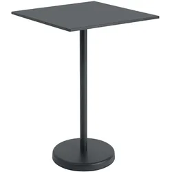 Muuto Linear Steel Stehtisch, 70 x 70 cm, anthrazit black