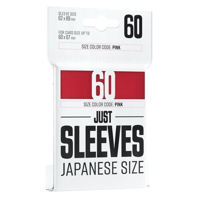 Gamegenic GGX10013ML - Just Hüllen - Japanisches Format, rot (60 Hüllen) (GGX10013)