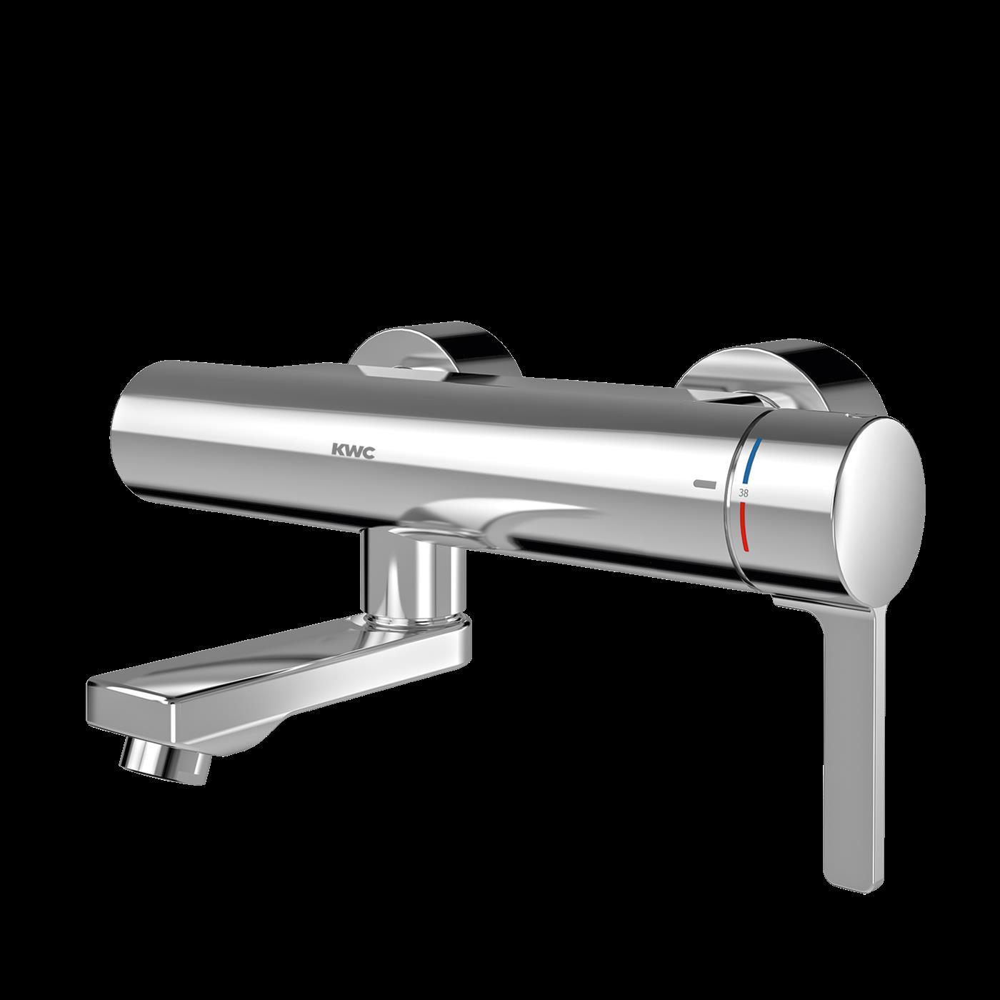 KWC AR Thermostat-Wandbatterie, F5, EHM, Schwenkauslauf, 215 mm, Hygieneoption