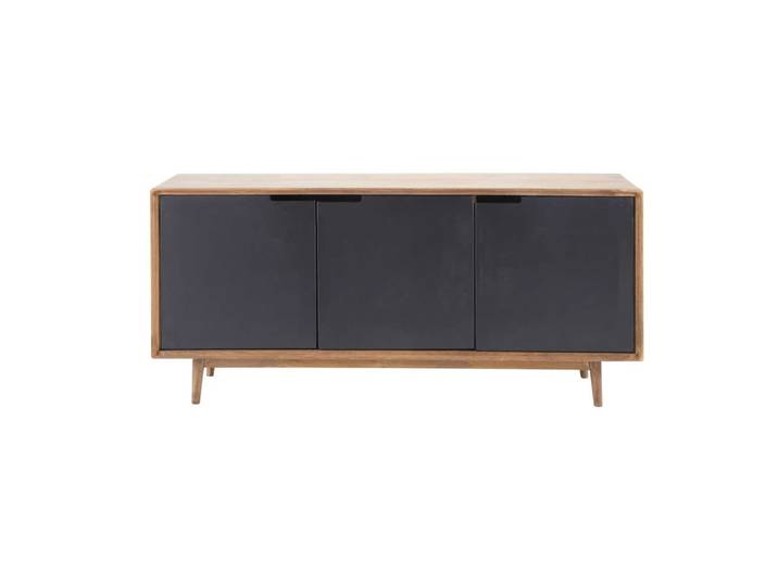 Buffet 3 portes en manguier massif et fer L160