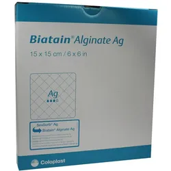 Biatain Alginate Ag Kompressen 15x15 cm 10 St