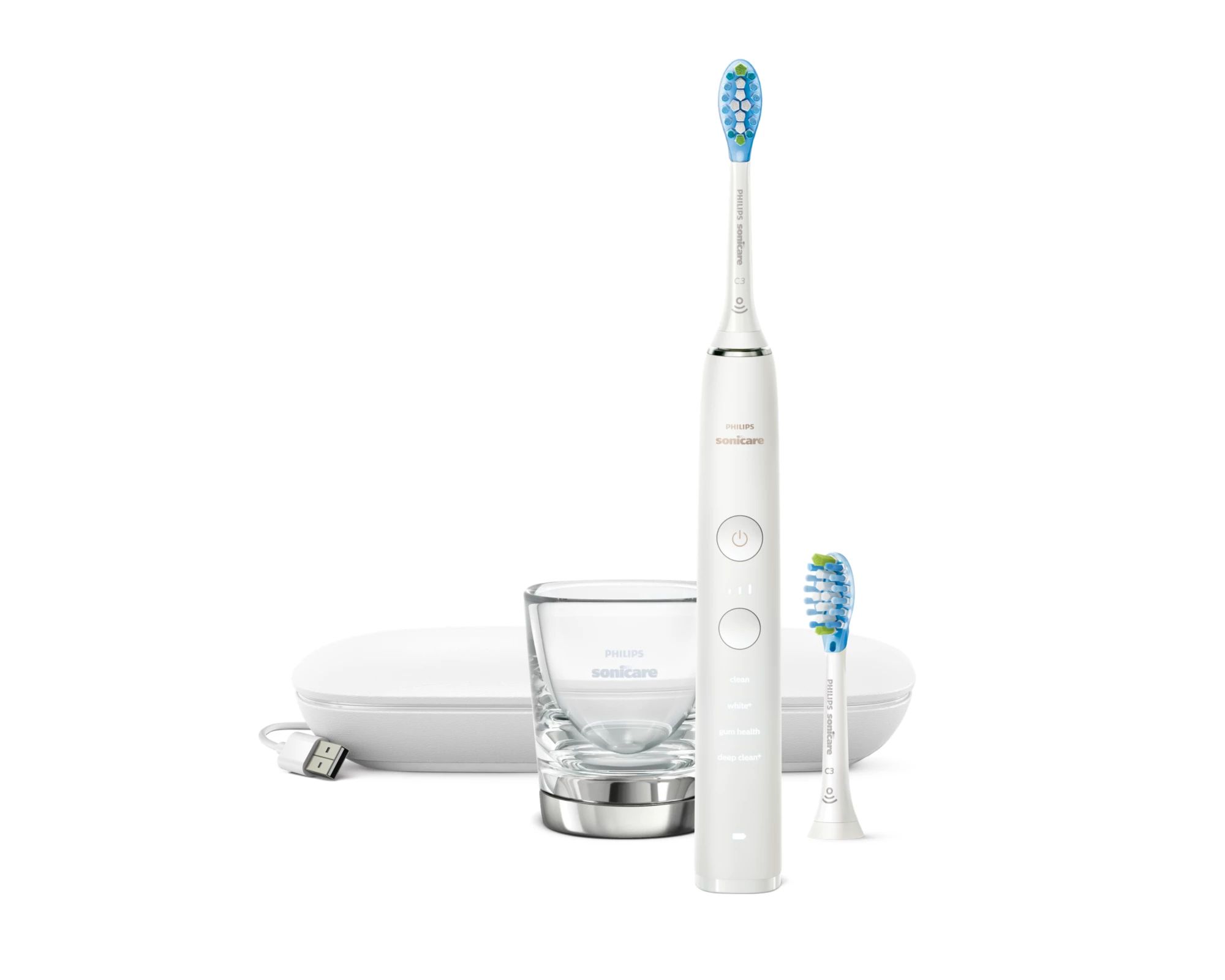 Philips HX9913/17 Sonicare DiamondClean 9000 Schall-Zahnbürste für Erwachsene (Weiß)