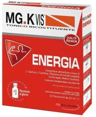 Pool pharma Mg.K Vis Energia Integratore Tonico Ristrutturante 10 Flaconcini