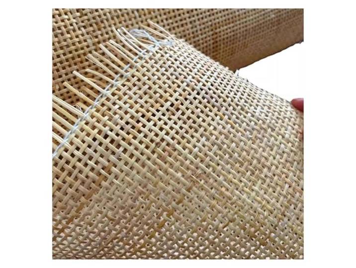 HMTBQT Natürliches Rattan Gurtband 35–100 cm Breites,Wiener Geflechtsrolle Meterware Cane Webbing Roll,Rattan Vorgewebtes Offenes Netz Gurtband Rolle für Stuhl Möbel DIY-Projekte(81cmx6m)