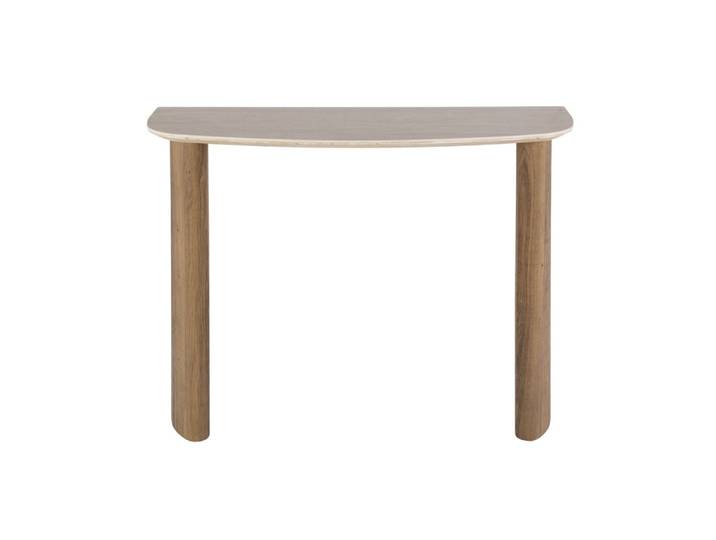 Console en céramique effet travertin beige l100