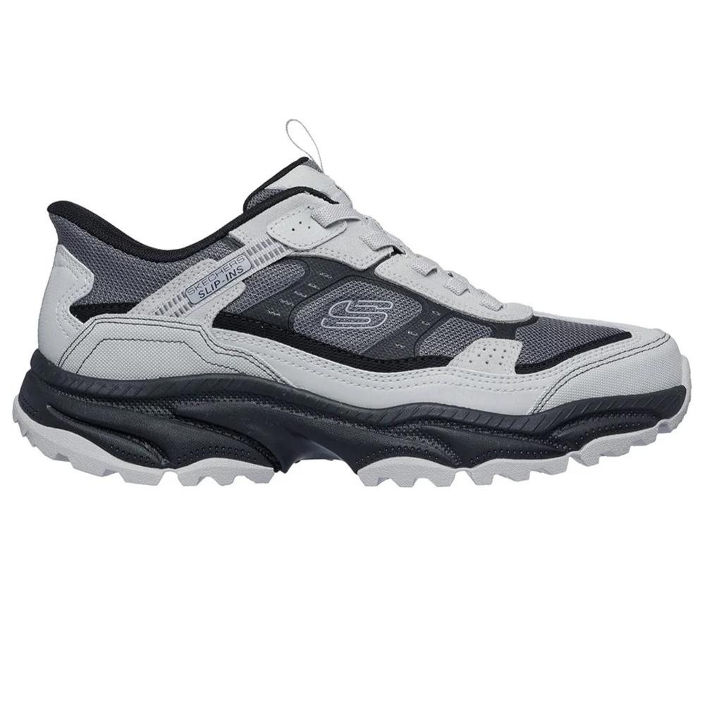 Skechers Heren Viking AT Suede Wandelschoenen (Grijs/Zwart)