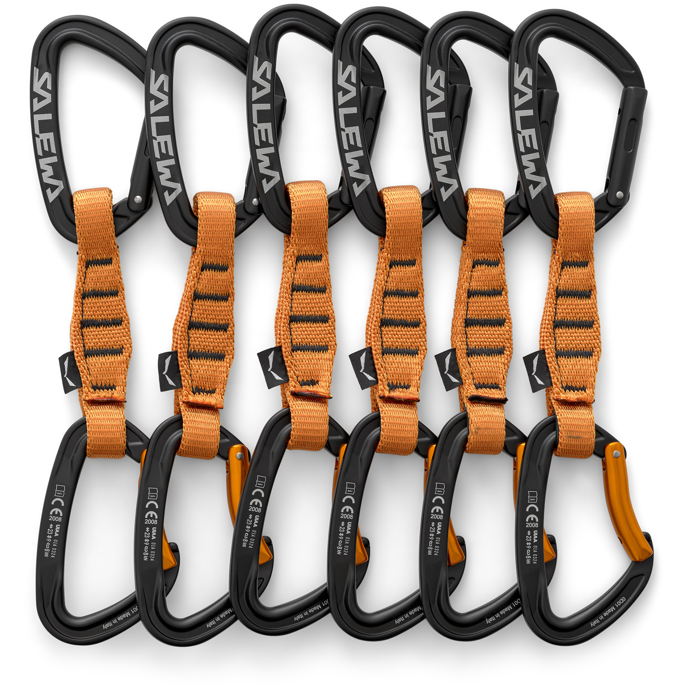 Salewa Ortles STR/BNT 110 QD Express Set 6er Pack Express-Sets orange Größe 110mm Sportklettern