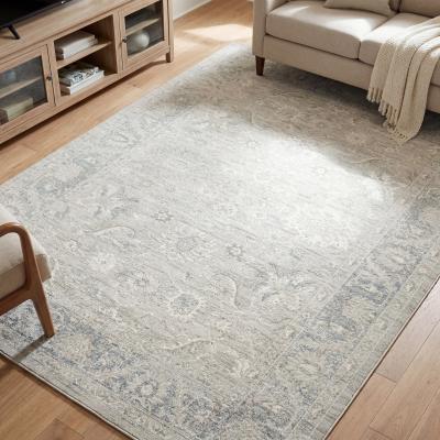 ROW Lauren Tonal Traditional Grey/ Ivory Textured Pile Area Rug