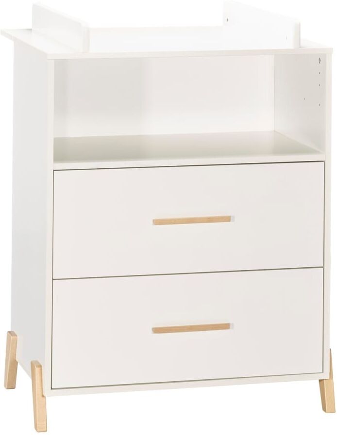Baby Price Commode à langer Joy naturel Blanc 76x103x68cm