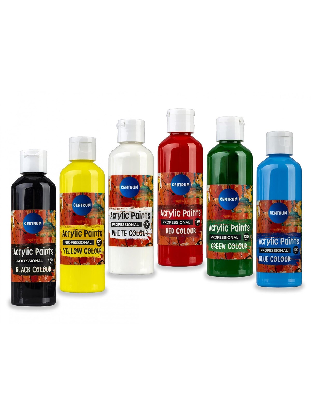 CENTRUM Acrylic color 120ml. bottle. WHITE