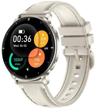 Inspired Deals HT39 Ultra Thin Sports Smart Watch With Bluetooth Calling And Health Monitoring Pale Gold