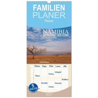 Familienplaner 2027 - Namibia - Sehnsucht der Ferne mit 5 Spalten (Wandkalender, 21 x 45 cm) CALVENDO