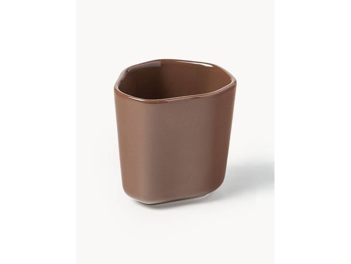 Tasses à expresso en porcelaine de forme organique Joana, 4 pièces