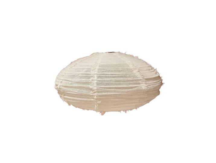 Suspension en lin ovale écru 60x34cm