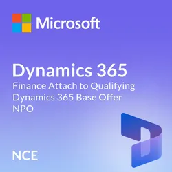 Microsoft Dynamics 365 Finance Attach to Qualifying Dynamics 365 Base Offer -...