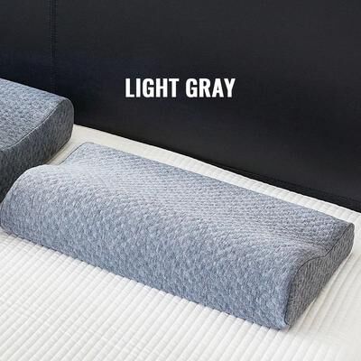 Uplifted Finds Ergonomic Contour Memory Foam Cervical Pillow 40 X 60 Cm light Gray