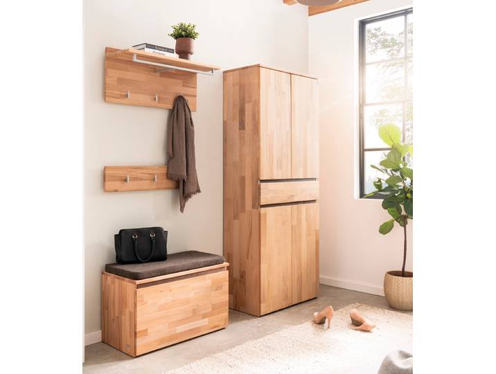 Massive Garderobe in Kernbuche – Montierte Lieferung – 3%-Vorkasse-Rabatt