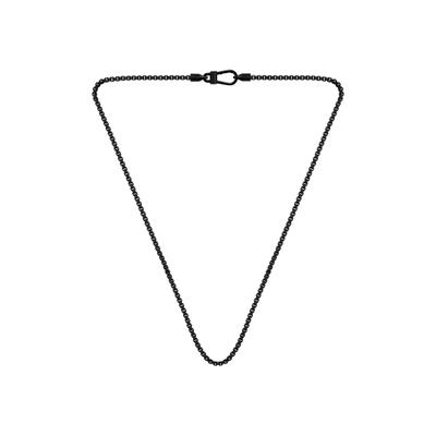 Edelstahlkette BOSS "LIAM", schwarz, Halsketten, Herren, Edelstahl, L: 56 B: 3mm, Edelstahlkette, B:3mm