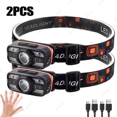 Uplifted Finds High Intensity Outdoor COB LED Rechargeable Headlamp a 2 Pcs