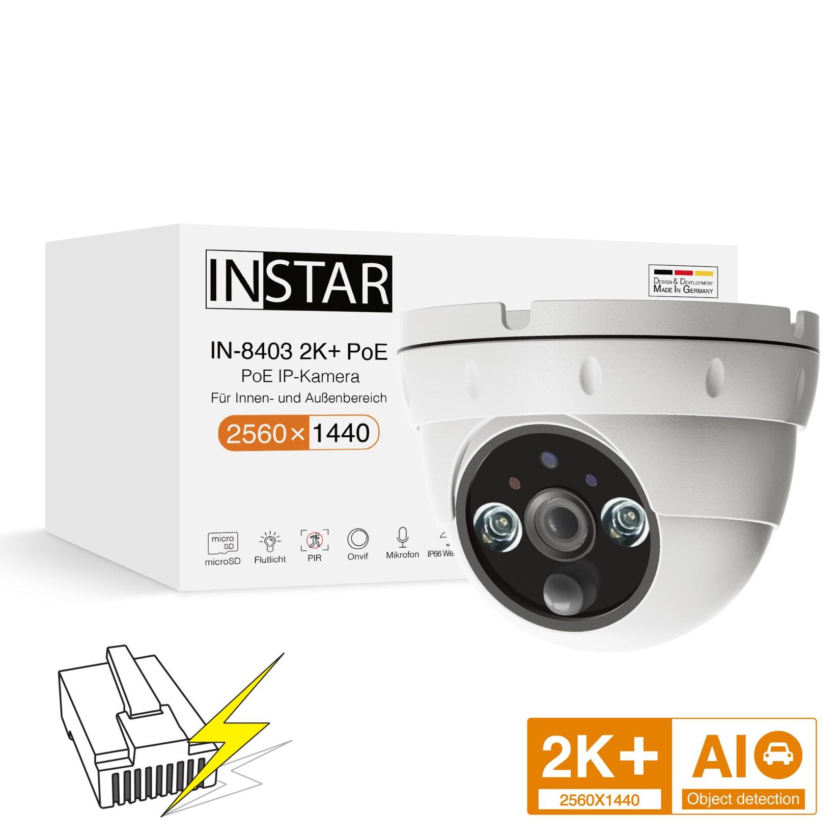 INSTAR IN-8403 2K+ POE Kamera Weiß versch. Ausführungen
