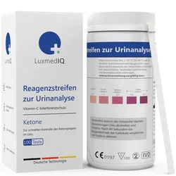 LUXMEDIQ Reagenzstreifen z.Urinanalyse Keton 100 St