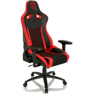 hJh-OFFICE Gaming-Stuhl GAMEBREAKER SX 04, 734233, rot / schwarz, Stoff / Kunstleder, belastbar bis 120 kg