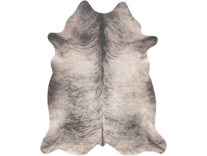 Fellteppich ANDIAMO Amarillo Gr. 41, grau, B:125cm H:4mm L:155cm, Kunstfaser, Teppiche, Fellteppich, Kunstfell, gedruckte Kuhfell-Optik, Wohnzimmer, Kundenliebling