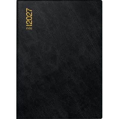 rido/idé 7018242907 Taschenkalender Mod. Technik III 2027 A6, Kunststoff, schwarz