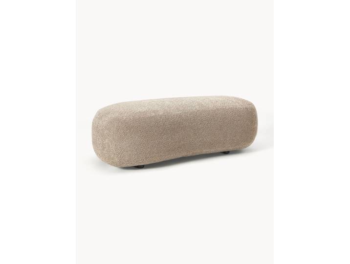 Pouf XL en peluche-bouclette Alba