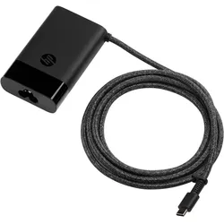 HP Slim USB-C Netzteil (65 W), Notebook Netzteil, Schwarz