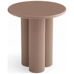 Couchtisch Wolam Ø50 cm - MDF Tisch in Mocha Mousse, FSC-zertifiziert