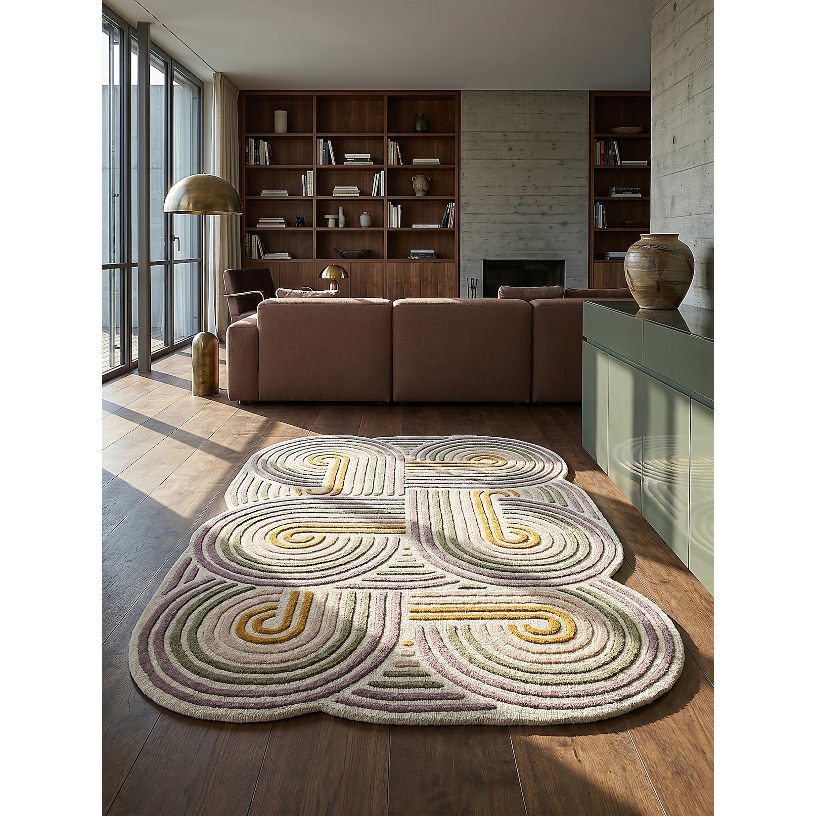 Wollteppich abstrakt Grün 200 x 300 cm - SOAR Kadima Design