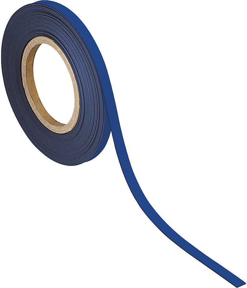 Kennzeichnungsband, magnethaftend, LxB 10000 x 10 mm, VE 2 Stk, blau MAUL