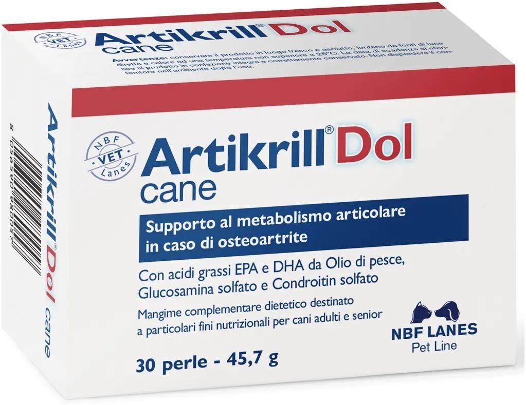 NBF LANES Kit Risparmio 7x30CP Artikrill Dol Mangime Complementare Dietetico per Cani 7x30PERLE
