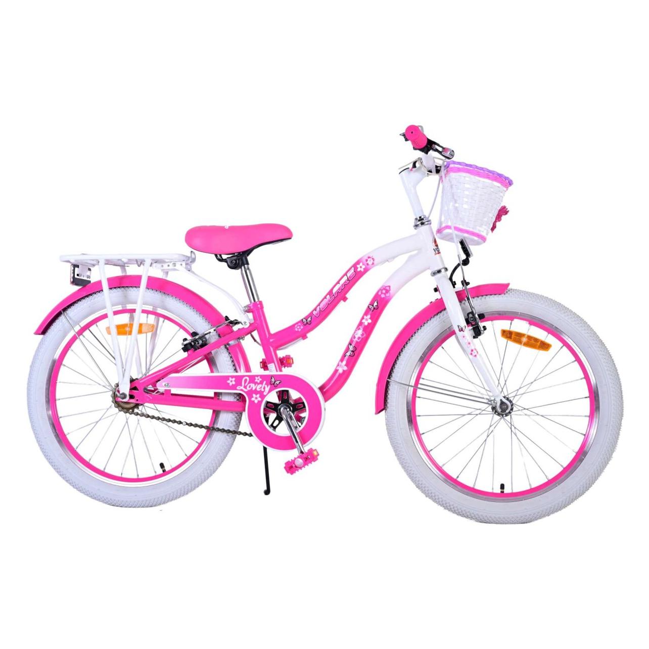 Volare Lovely Kinderfiets - Meisjes - 20 inch - Roze - Twee handremmen (20") (22121)
