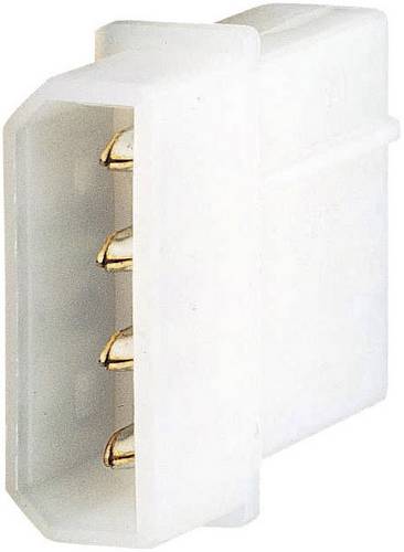 TRU Components PC-Stromversorgungsstecker mit Kontakten Weiß Inhalt
