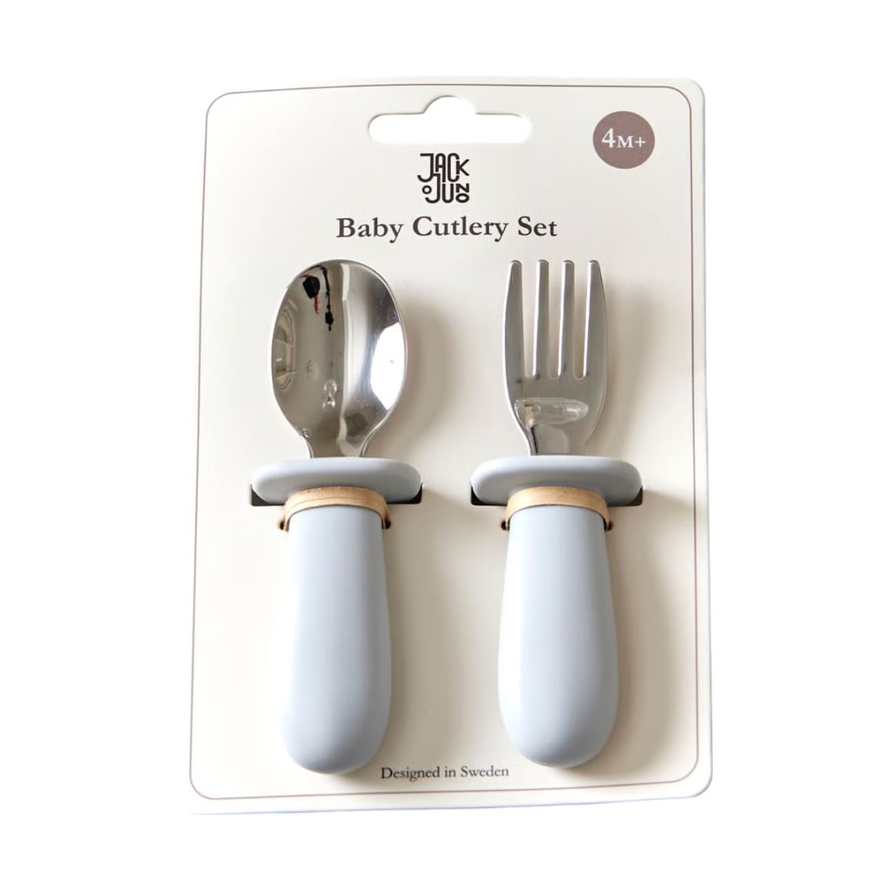 Jack o Juno baby bestekset 2-delig Glacier grey