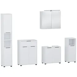 Vicco, Badmöbelset, Badmöbel-Set Alina, Weiss, 5 Teile