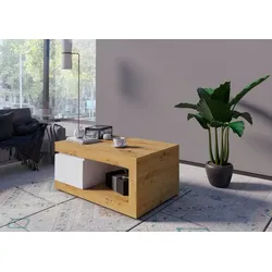Wójcik Couchtisch Luci Holzoptik Weiß