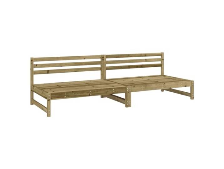 Coespram 2er Set Garten Mittelsofa 120x80cm Massivholz Kiefer Modulsofa Erweitern Sie Ihre Outdoor Lounge auf der Terrasse oder im Garten mit modularen Holz-Sitzelementen für flexible Eck-Sofas.
