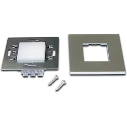 Hera LED-Wandeinbauleuchte edelstahloptik ww 20202720108